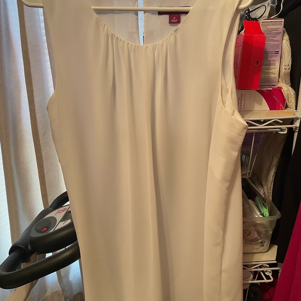 Womens Jessica London sleeveless pretty white blouse size 18